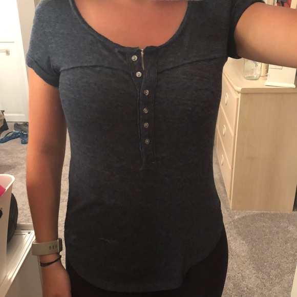 Abercrombie & Fitch Tops - Navy basic tee